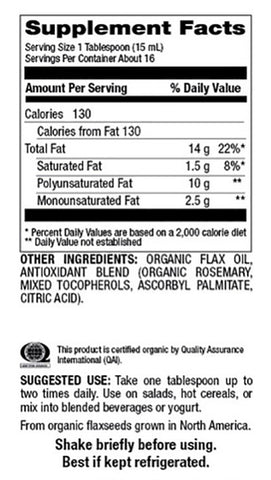 Organic Flax Oil
