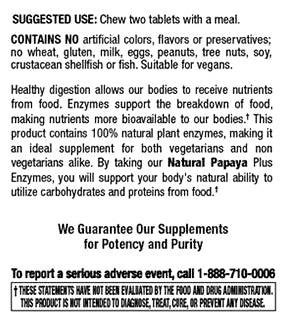 Natural Papaya + Enzymes