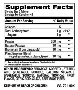 Natural Papaya + Enzymes