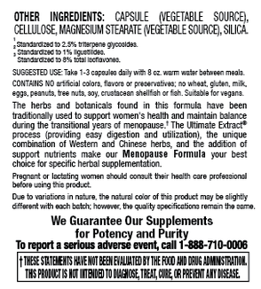 Menopause Formula - 100% Herbal Extract